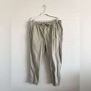 Zara elastic waist khaki joggers